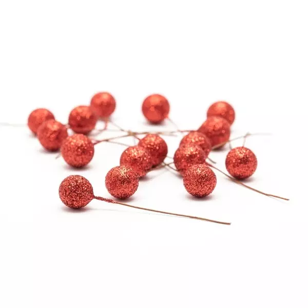 Pyntebær: 12mm, Rød