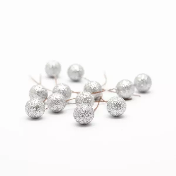 Pyntebær: 12mm, Sølv