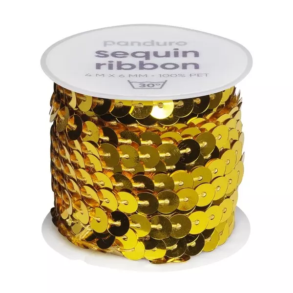 PALJETTBÅND GULL 4 M