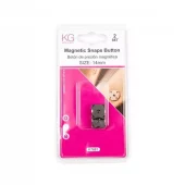 K7681 Magnetknapp Sort 14mm 9182