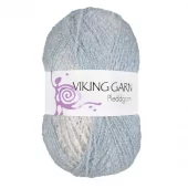 Viking: Pleddgarn, 722, Hvit/Lys Blå
