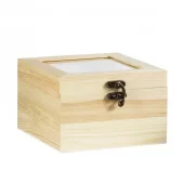 Oppbevaring tre glasslokk 15x15cm