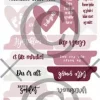 Stickers: Baby Tag Rosa