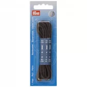 Prym Skolisse Rund 3mm 90cm Mørk Grå 2stk
