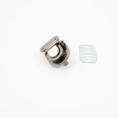 Veskelås 25x26mm Sort