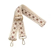 Skulderreim 130cm Beige/Hvit
