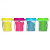 Panduro Dough Glow in the dark 4-pakning