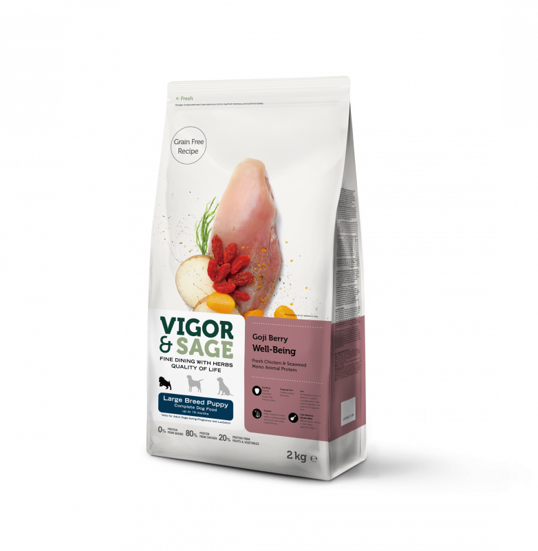 Vigor & Sage Wolfberry Well-Being Puppy Large Breed 2Kg