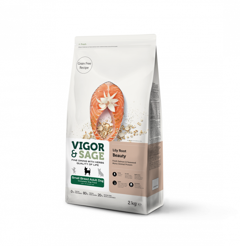 Vigor & Sage Lily Root Beauty Small Adult Dog Food 2KG