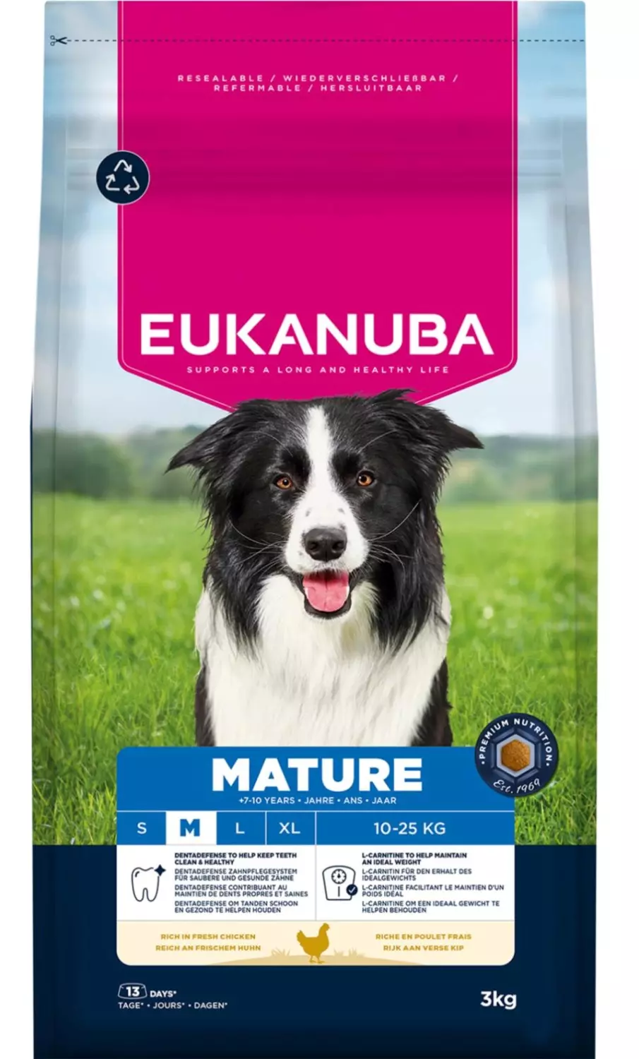 EUKANUBA Mature Medium Breed Kylling 3 kg