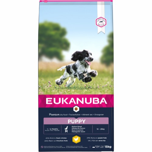 Eukanuba Dog Puppy Medium Breed, 15 kg