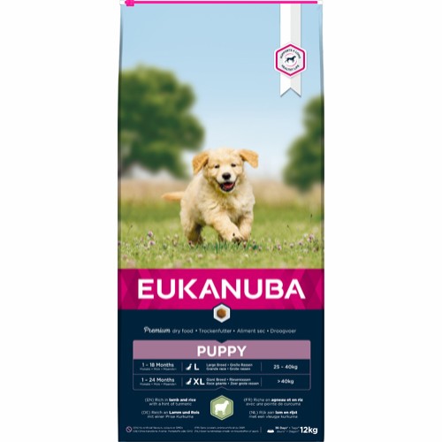 Eukanuba Dog Puppy Large Lamb & Rice, 12 kg