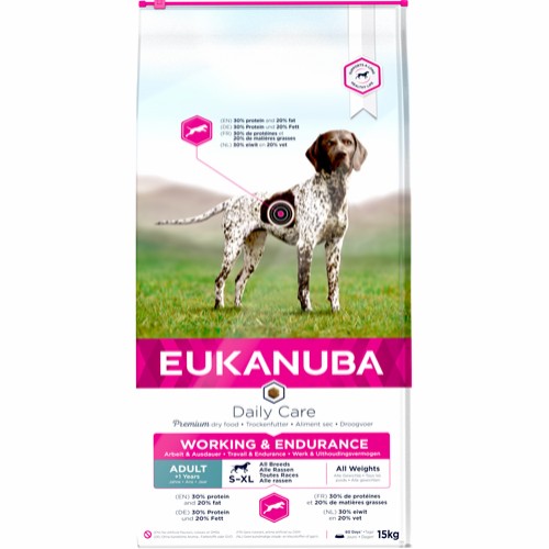 Euk Dog Adult Working & Endurance, 15 kg