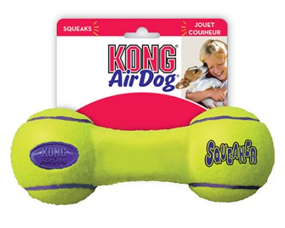 KONG AirDog Squeaker Dumbbell tennisball, small, ASDB3