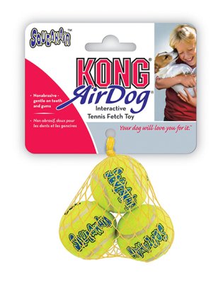KONG AirDog Squeaker tennisball 3 stk, X-small, AST5