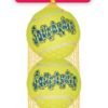 KONG AirDog Squeaker tennisball i nett, medium, 3 stk AST2