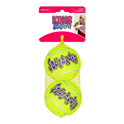 KONG AirDog Squeaker tennisball 2 stk. i nett large AST1E