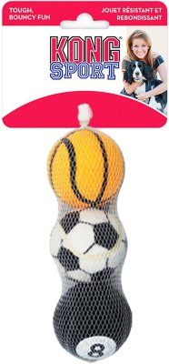 KONG Sports Balls, kraftig tennisball, medium, 1x3 stk i net., ABS2E