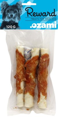 CHEWING STICK WITH CHICKEN 15CM 120GR