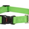 Rogz Fanbelt halsbånd m/refleks, Lime grønn, 20mm, 34-56 cm