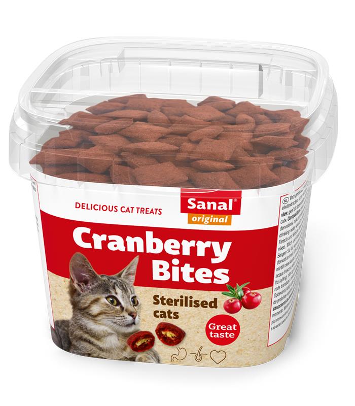 Sanal Katt Cranberry & Chicken Bites Cup 75g