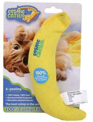 Banan fylt med 100% catnip
