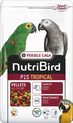 Nutribird P15 papegøyepellets tropical 1kg