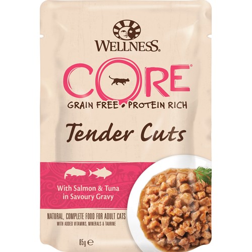 Core Cat Tender Cuts Salmon & Tuna 85gx8stk