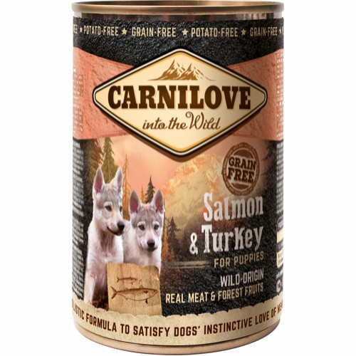 Carnilove Canned Salmon & Turkey For Puppies 400g
