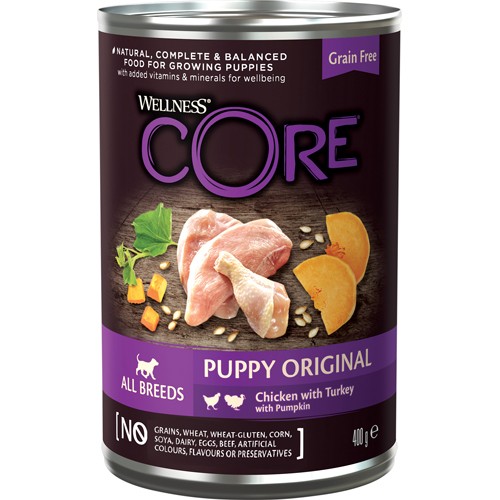 CORE Dog 95 Duo Prot. Puppy Chicken & Turkey Can 400 g