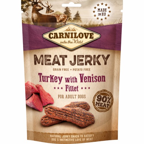Carnilove Meat Jerky Turkey With Venison 100g