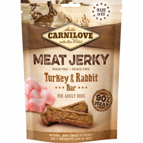 Jerky Turkey & Rabbit Bar 100g