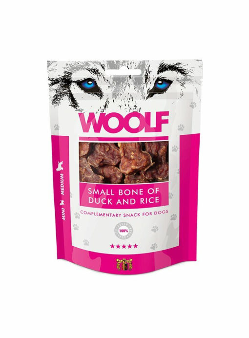 Woolf small bone of duck and rice 100g