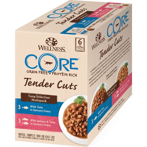CORE Tender Cuts Tuna Selection 6x 85g