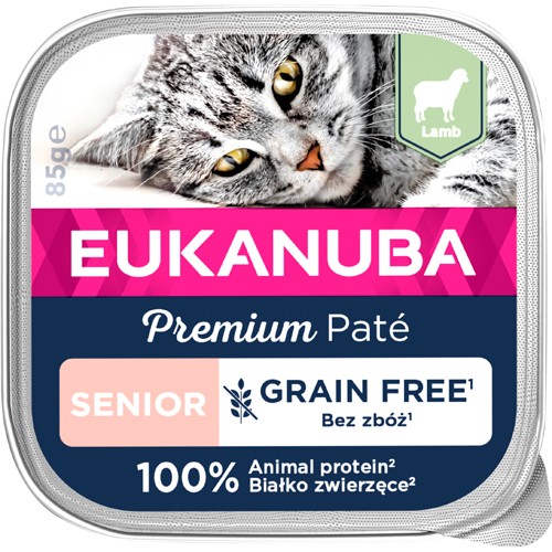 EUKANUBA CAT Senior Pate, rik på lam¨85g