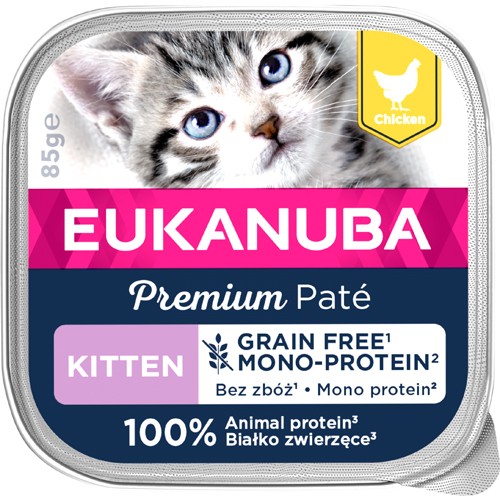 EUKANUBA CAT Senior Pate, mono-protein kylling 85