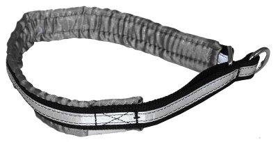 Halsbånd Satin med refleks Grå 20mmx30cm
