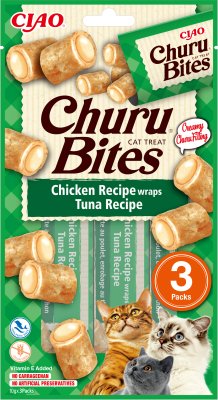 Churu Cat Bites Chicken And Tuna Wrap 3x10g