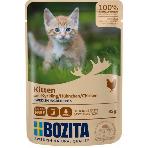 Bozita Feline Kitten Kylling I Saus Pouch 85gr