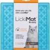 Lickimat Cat Buddy Lyseblå/Rosa 20x20cm