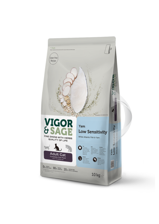 Vigor and Sage Yam Low Sensitivity Adult Cat 10KG