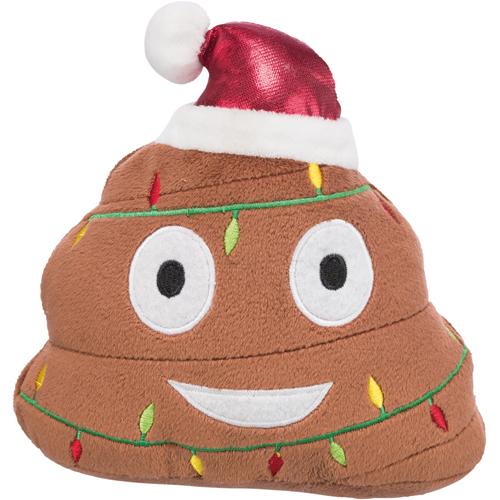 Xmas Emoticon Bajs med lue 17cm
