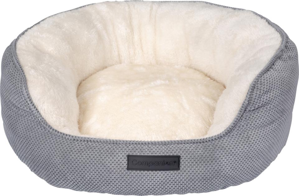 Companion dog bed in shell shape 50x40x17 cm