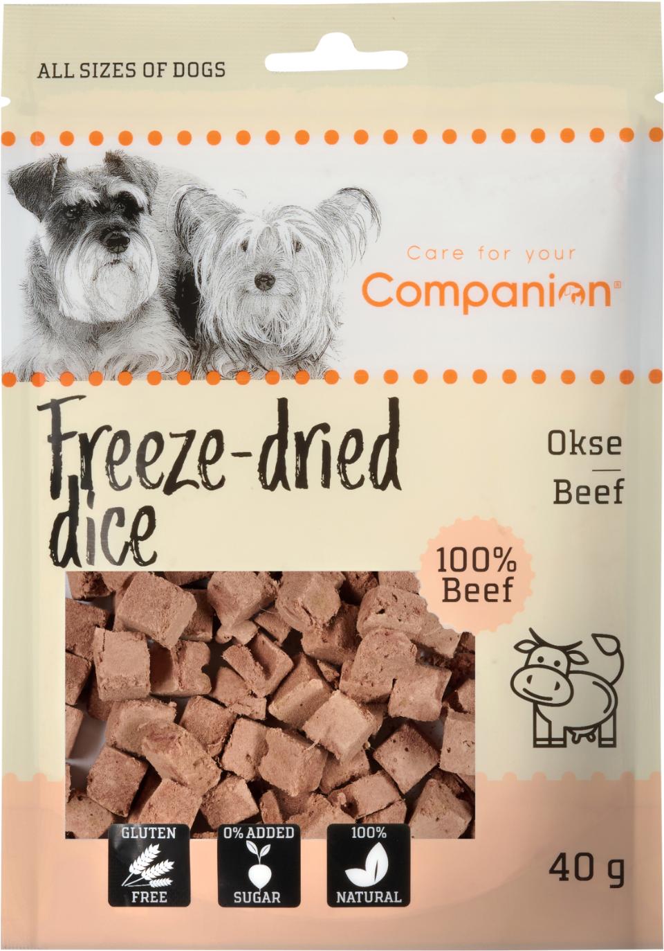 Companion freeze-dried dice beef 40g