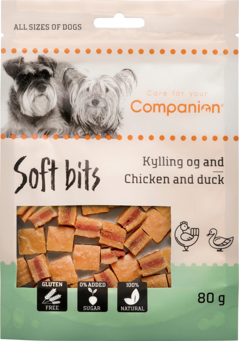 Companion Soft bits - chichen & duck 80g