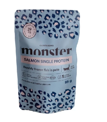 Monster Cat Pouches Adult Salmon 85 g