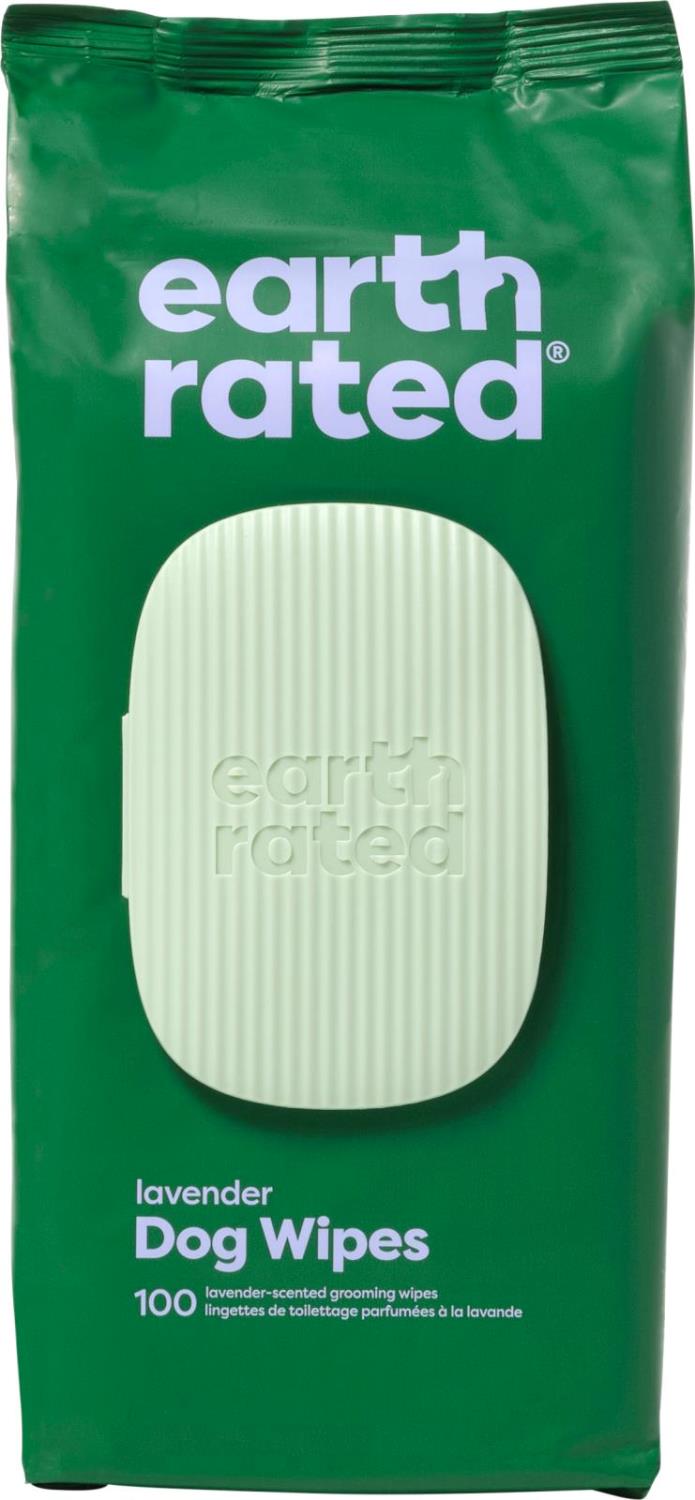 Våtservietter Earth Rated med Lavendel 100stk 20x20cm