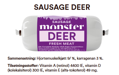 Monster Dog Sausage Deer 80 g