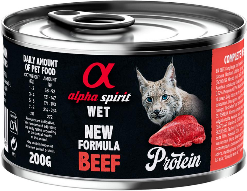 AlphaSpirit Cat Beef (storfekjøtt) 200g