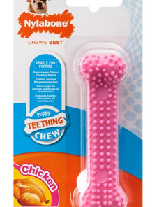 Nylabone Puppy Teething Dental Chew, rosa, XS